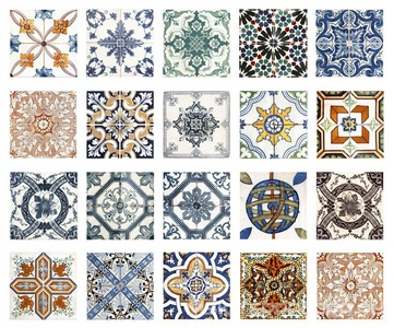 Керамическая плитка для пола и стены DeShun Ceramics Art Decor MIX  DC09 20x20 DC09