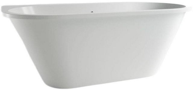 Ванна 1685х770хh620мм, пристенная, интегрир.слив перелив, д/к в цвет ванны в компл.,(иск.камень Soft rock цв.белый мат),  ZZ Holbi Galatea 1.01.003.11.1