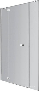 Дверь в нишу, распаш. с 2-мя неподв.сегм,дверь 655мм,петли слева,(НЕСТАНД. РАЗМЕР 1500хh1950мм,ст.6мм прозр,фурн 05 полир.ал,ручка от S-LITE) СOMBI ZZ Provex Combi 0011 CI - L 05 GL* + 0494 SA 05 F