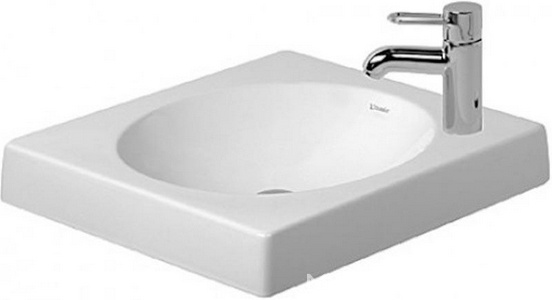 Раковина 500х500h75мм, отверстие д/смесит. справа, (крепл. в компл.)  ZZ Duravit Architec 032050 00 08