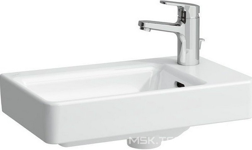 Раковина 480х280мм, подвесная и для установки на мебель, 1 отв. д/смес справа, (без креплен.), Laufen  ZZ Laufen Pro S 8.1595.4.000.104.1