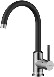 Смеситель Omoikiri Shinagawa BN для кухонной мойки, латунь/нерж. сталь/черный ZZ Omoikiri shinagawa 4994252