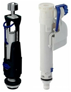 Механизм смыва 3/6 л. для бачка унитаза "Моноблок", нижняя подводка воды,(цв. хром), Kerasan Kerasan Универсал 750990 Geberit        (альтернативный артикул 236.652.21.2)