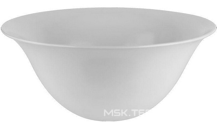 Раковина накладная, круглая R400мм, h185мм, (белая керамика), БЕЗ донного клапана арт.01376 ххх, Goccia ZZ