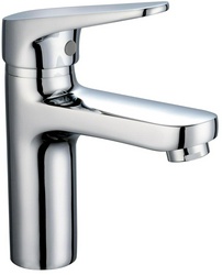 Смеситель для раковины, без д/к, (цв.хром),  ZZ Latuno 101 L10101