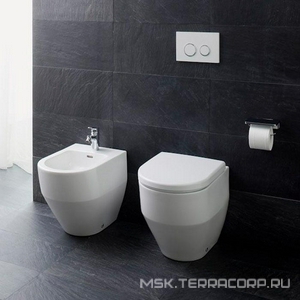 Унитаз пристенный 36х53см, безободковый, установка со скрытым в стене бачком, без сиденья, крепл. к полу в компл.,  ZZ Laufen Laufen Pro 8.2295.6.000.000.1