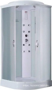 Душевая кабина закрытая, c крышейTimo Eco, 90x90x218 см, профиль белый, полотно матовое, ZZ Timo eco TE-0709