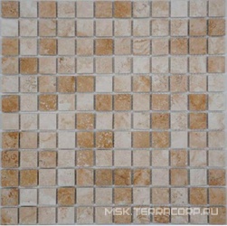 Мозаика из камня на сетке Т20-160-23Р ZZ |30.5x30.5