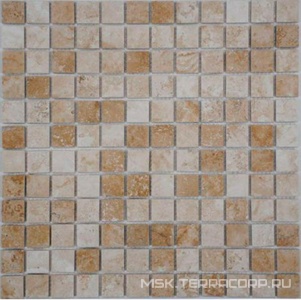 Мозаика Спектр-М Натуральный камень Мозаика из камня на сетке Т20-160-23Р ZZ |30.5x30.5