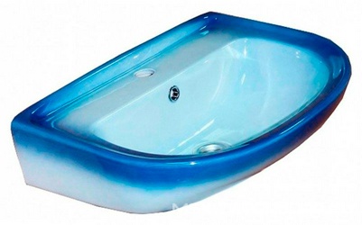 Раковина Rosa Ресса синяя| 56x20x42