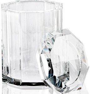 Баночка с крышкой, универсальная, 9x9xh14см, хрустальное стекло, (цв.кристальный),  ZZ Decor Walther Kristall 0931456