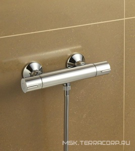 Смеситель JULY термостатический настенный для душа, хром ZZ Jacob Delafon July E8455-CP