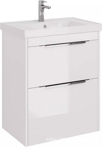 Тумба подвесная "PRIME"-70 см, 2 выдвижн.ящик, БЕЗ раковины арт.641600, цв.белый KL Dreja Prime 99.9301
