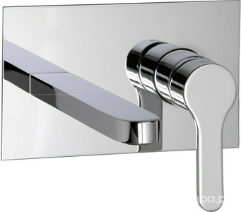 Смеситель для раковины, встраиваемый в стену, излив 172мм, (цв. хром)  ZZ 3M Klab 2751 CC