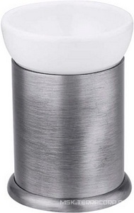 Стакан настольный керамический, (цв.хром),  ZZ Cezares Aphrodite APHRODITE-TUMP-01