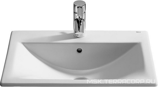 Раковина  550*425*170 мм встраиваемая сверху, белая KLZZ Roca Diverta 732711600Y
