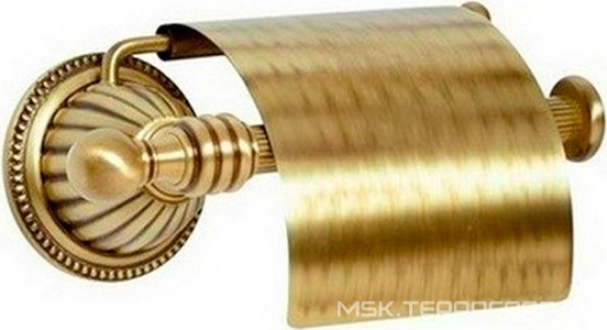 Держатель для туалетной бумаги с крышкой , крепеж в комплекте, бронза ZZ Boheme Hermitage 10320