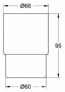Стакан настенный (БЕЗ держателя), , хром ZZ Grohe Essentials Cube 40372001