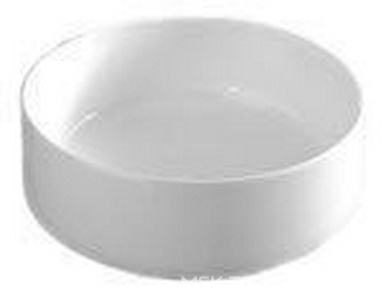 Раковина накладная на столешницу, круглая d420хh160мм, без отв.д/смесит., без перелива, (цв. белый),  ArtСeram Cognac COL001 01; 00