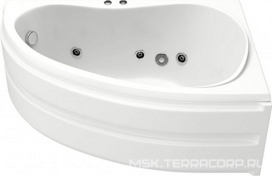 Акриловая ванна Bas Алегра 150 см R с г/м| 150x90x45