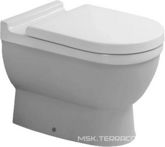 Унитаз напольный пристенный 36х56см, без сиденья, для встр. в стену бачка, крепл. к полу в компл.,  ZZ Duravit Starck 3 012409 00 00