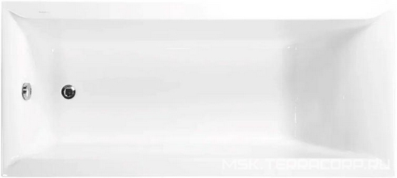 Ванна прямоугольная 160x70xh45см, без панели и каркаса, (акрил цв.белый), Veronela ZZ