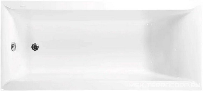 Ванна прямоугольная 160x70xh45см, без панели и каркаса, (акрил цв.белый), Veronela ZZ Vagnerplast veronela VPBA167VEA2X-04