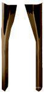 Ножки (2шт.), для установки под тумбу, (алюминий цв.бронза),  ZZ Kerasan Waldorf 9194 93