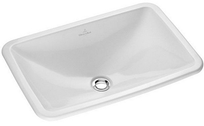 Раковина встраиваемая сверху 510х340хh170мм с переливом, без отв. для смес. (цв.01 white), Loop & Friends ZZ