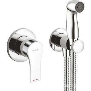 Комплект гигиенического душа (смеситель с внешней и встраив.частью, лейка, шланг 1.25м, кронштейн с подводом воды), цв.хром,  SL Kludi Zenta 489990565