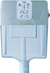 Смывной бачок скрытого монтажа  GD2 для пристен. унитазов, пневматический смывной клапан ZZ Grohe Rapid SL 38661000