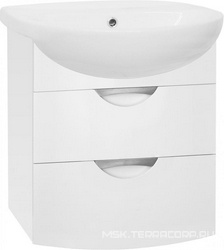 Тумба напольная "Жасмин"-55 см, БЕЗ раковины, цвет белый ZZ
