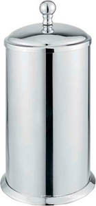 Контейнер для ватных дисков, (цв.хром),  ZZ Cezares Aphrodite APHRODITE-PC-01-M