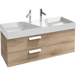 Тумба подвесная  Rythmik, 119.5x45x42.4 см, с 2 выдвижными ящиками, без раковины арт. EXM112, цв.арлингтонгский дуб  XX