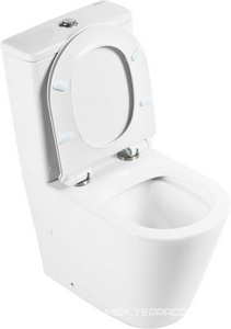 Чаша напольного, безободкового унитаза, (крепеж к полу в компл.),  BelBagno Flay-R BB2149CPR