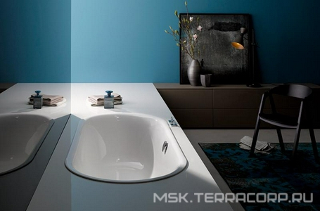 Ванна 180х80хh45см,овал,встраиваемая, с шумоизол,(БЕЗ ножек арт.B23-1500 и удлинён.слива-перелива), (цв.белый с антислипом и Glaze Plus), BetteLux Ova Bette BetteLux Oval 3466-000 PLUS AR