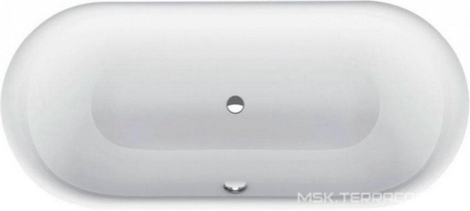 Ванна 180х80хh45см,овал,встраиваемая, с шумоизол,(БЕЗ ножек арт.B23-1500 и удлинён.слива-перелива), (цв.белый с антислипом и Glaze Plus), BetteLux Ova Bette BetteLux Oval 3466-000 PLUS AR