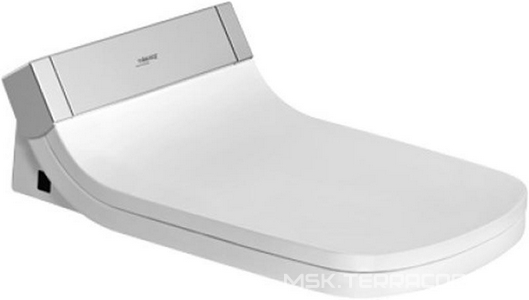 Сиденье-биде для унитаза, 376x519мм, со скрытым подключением, (пульт д/у, с сист. омывания), SensoWash ZZ Duravit SensoWash Starck C 610200 00 2 00 0300