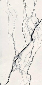 Керамогранит для пола и стены Florim Magnum B&W Marble Breach Matte 20x240 765539