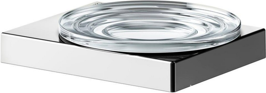 Мыльница настенная, (цв.хром / хрустальное стекло),  ZZ Keuco Edition 90 Square 19155 019000