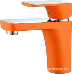 Смеситель D&K Berlin Kunste DA1432113 для раковины, оранжевый| 4x15x16