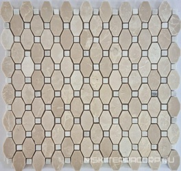 Мозаика из камня на сетке М20-353-Р ZZ 30.5x34.2
