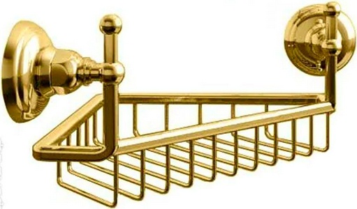 Полочка-решётка угловая 22х22см, (цв. Antique gold),  ZZ Nicolazzi Classica 1495 AG