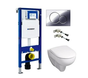 Комплект Инсталляция Geberit Duofix UP320 с кнопкой смыва