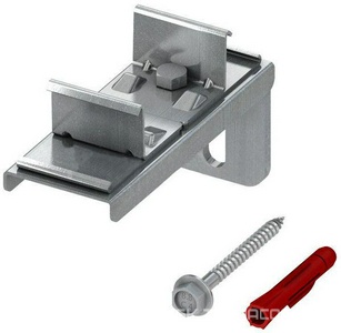 Крепление двойное 140-220мм, (кронштейн, анкер, дюбель) для сборки профилей, (оцинкованная сталь),  ZZ Tece TECEprofil 9030011