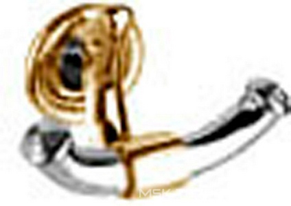 Крючок двойной (хром/золото)  ZZ Pomd'or Windsor 26.30.02.003