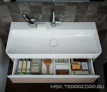 Раковина 950х420хh115(155)мм, с 1 отв.д/смесит.,  ZZ Laufen Val 8.1028.7.000.104.1