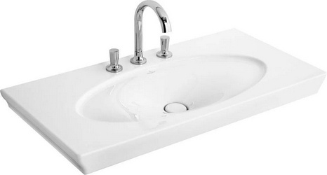 Раковина Villeroy & Boch La belle 6124 А1R1 alpin CeramicPlus| 100x17x49