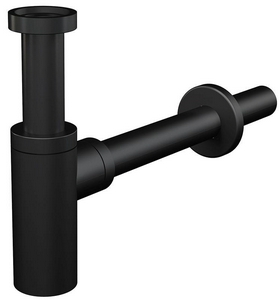 Сифон для умывальника  Desing круглый, 32 мм, чёрный ZZ AlcaPlast Универсал A400BLACK
