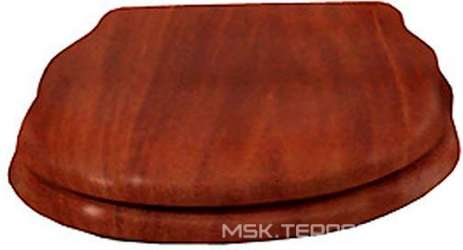 Сиденье для унитаза, с микролифтом, (цв.орех, петли цв.бронза), Royal Palace XX